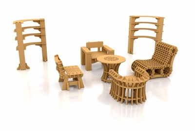 纸家具 环保新宠，轻巧创意的家居革新